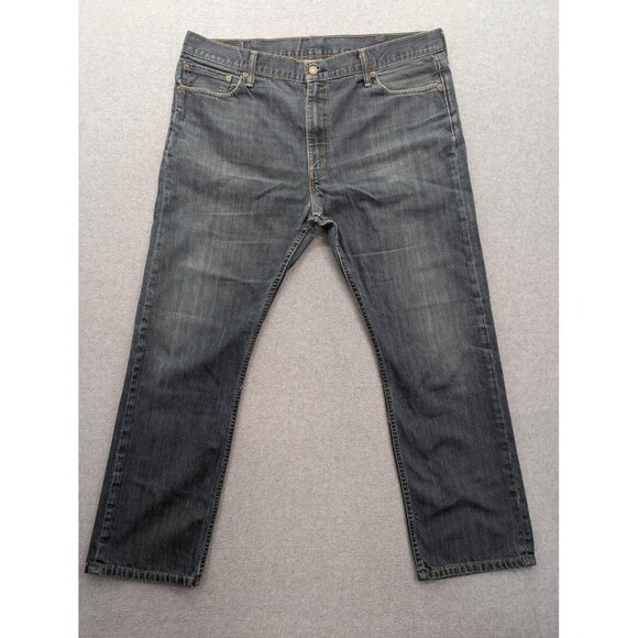 Levi's 504 Jeans Mens 40x32 Blue Medium Wash Denim Regular Straight Zip Fly - Picture 1 of 16